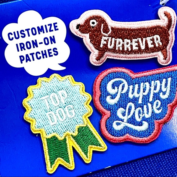 Wild & Woofy Dog Pet Walking Bag Customizable Iron-On Patches W/Adjustable Strap - Picture 4 of 16